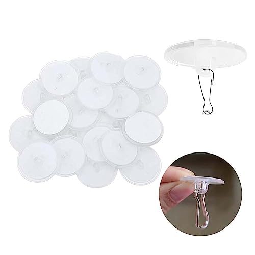 40 Pack Self-Adhesive Ceiling Hooks for Decorations Wall & Ceiling Use