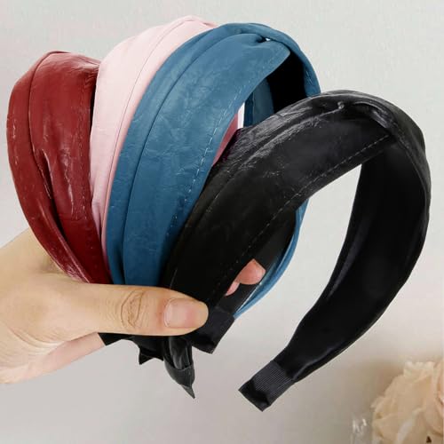 Twist Knot Headbands for Women Non Slip Wide Hair Bands 4PCS