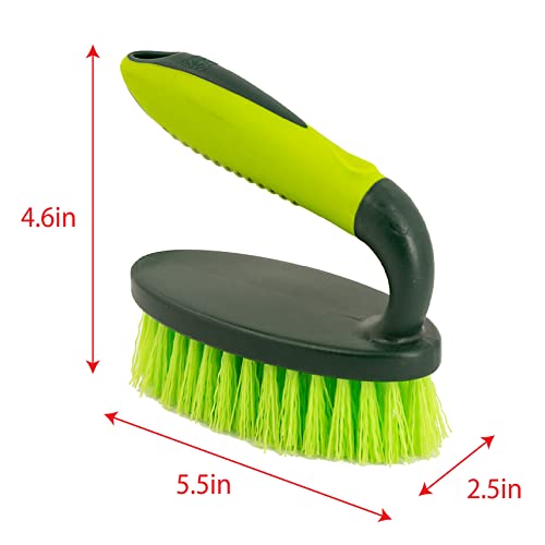 Pine-Sol Heavy Duty Scrub Brush with Comfort Grip - Iron Handle for All-Purpose Cleaning