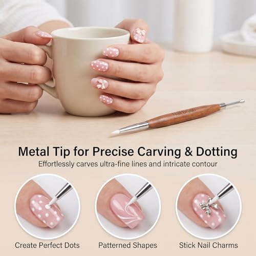 Gjinxi Dual-Tipped Nail Art Sculpture Pen & 3D Picker Tool
