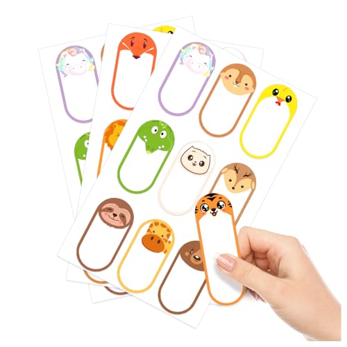 66-Piece Cute Animal Stickers Pack for Kids - DIY Labeling Supplies
