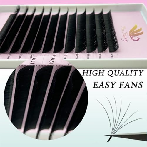 Pro Fairy Easy Fan Eyelash Extensions Self Fanning Volume 0.03 C Mix