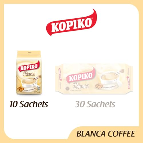 Kopiko Blanca Instant Coffee Mix – Creamy Indonesian Coffee Sticks (30g x 10)