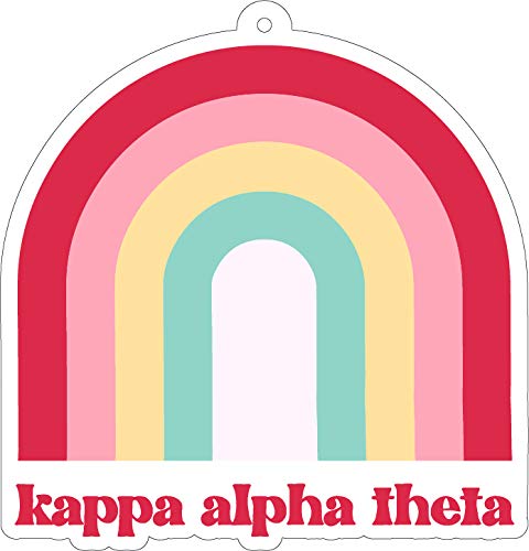Kappa Alpha Theta Rainbow Air Freshener - 2 Pack, Flowers & Sunshine Scent