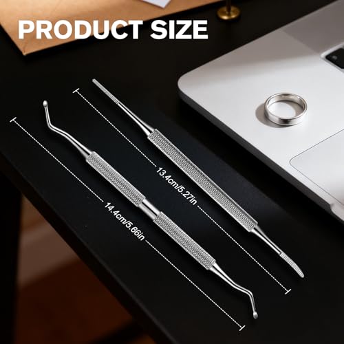 FERYES Professional Ingrown Toenail Tool - 2-in-1 Stainless Steel File & Lifter