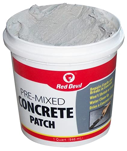 Red Devil Pre-Mixed Concrete Patch, 1 Quart Tub, 6-Pack