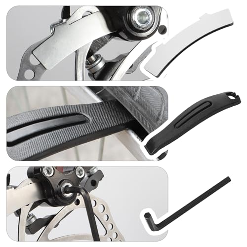 4 Pairs Bike Brake Pads, MTB Disc Brake Pads with Installation Tools, Compatible for Sram Avid Elixir E1 E3 E5 E7 E9 ER CR XO XX DB1 DB3 DB5, Compatible for Nutt Hydraulic Disc Brakes