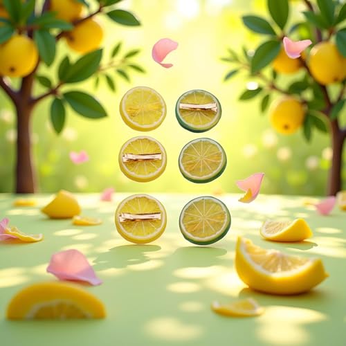 6 Pcs Realistic Lemon Hair Clips Fruit Hair Barrettes for Girls
