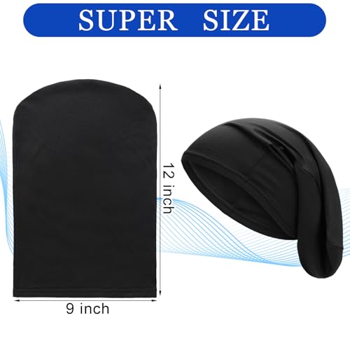 Twistover Jumbo Dreadlock Cap & Hair Wrap for Locs 2-Pack 12 Inch
