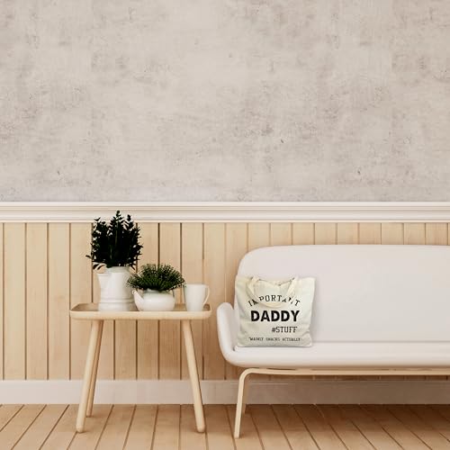 Daddy Canvas Tote Bag - Important Stuff Library Shoulder Bag