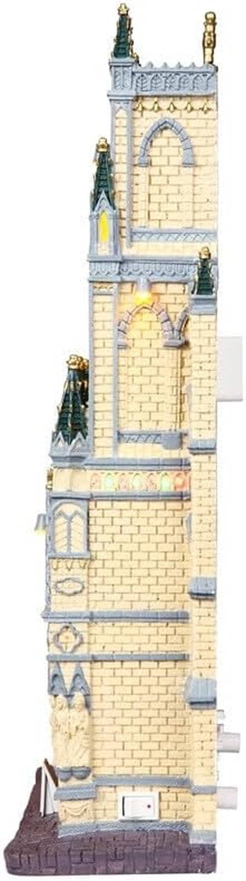 Lemax Christmas | St. Patrick's Cathedral Battery Operated Figurine - 4.5V, Festive Decor