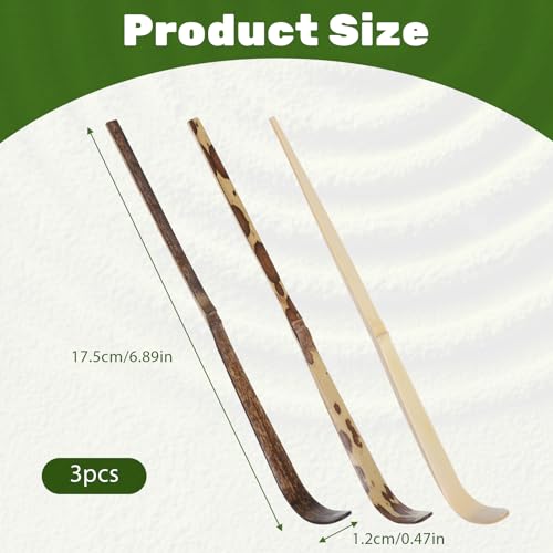 Bamboo Matcha Spoon Set of 3 - Traditional Japanese Chashaku