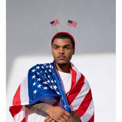 American Flag USA Headband for 4th of July Patriotic Party Favors