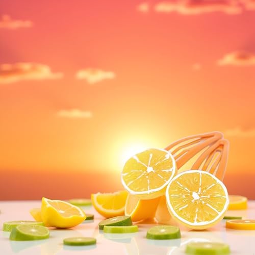 Orange Slice Snap Hair Clips 4-Piece Fruit Hair Barrettes for Women and Girls