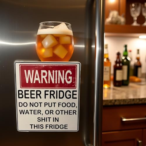 Funny Beer Fridge Magnet - Hilarious Kitchen Decor Gift