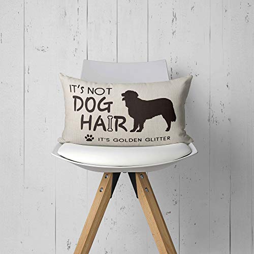 Golden Retriever Throw Pillow Cover - 18x18 Decorative Cushion