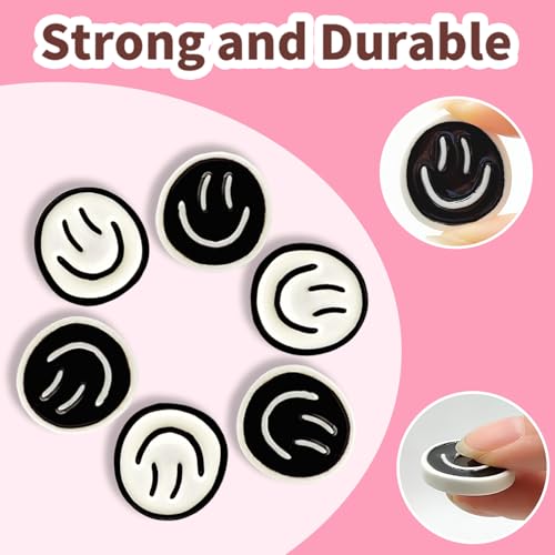 8PCS Cute Smile Face Fridge Magnets - Strong Mini Magnets for Home & Office