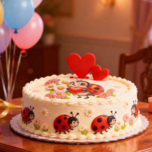 Beetle Sunflower Silicone Mold for Fondant Cake Decorating and Chocolate