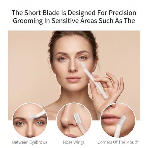 Gjinxi 10pcs Dermaplane Razors for Women Face & Eyebrow Trimmer
