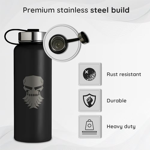 32oz Insulated Stainless Steel Water Bottle - Leakproof Travel Drink Flask