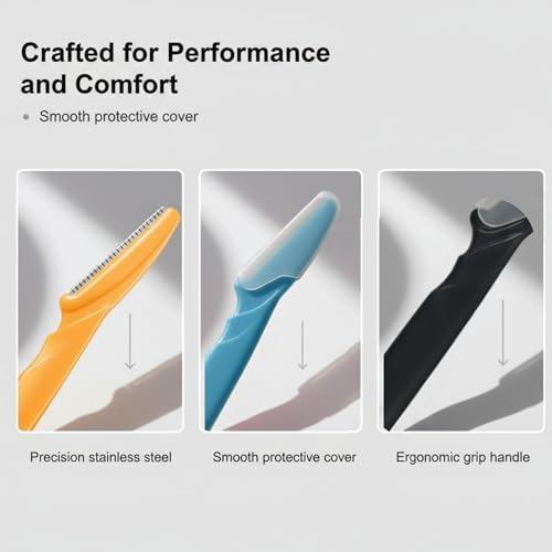 Viviyoo 20-Pack Eyebrow Razors and Face Shavers with Safety Mesh Blades