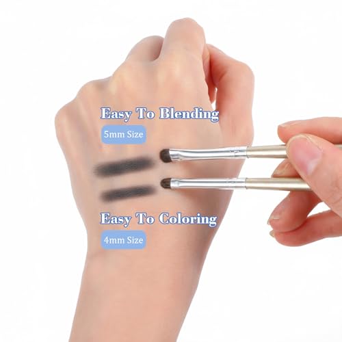 Xinjoduz 4-Piece Mini Eyeliner Smudge & Eyeshadow Brush Set