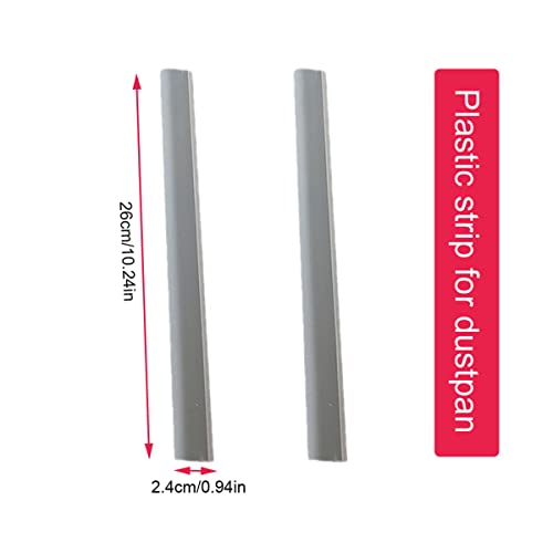 2 Pack Dustpan Edge Replacement Strips for Broom & Dustpan Sets - Soft Plastic Seal