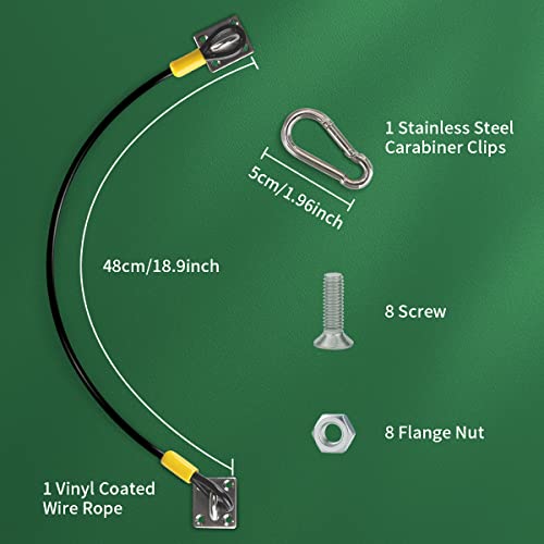 Universal Trash Can Lid Lock with Steel Cable - Animal Deterrent