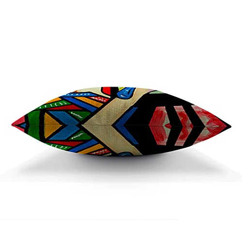Zaueky Picasso Art Pillow Cover 18x18 Bright Colorful Woman Abstract Decor