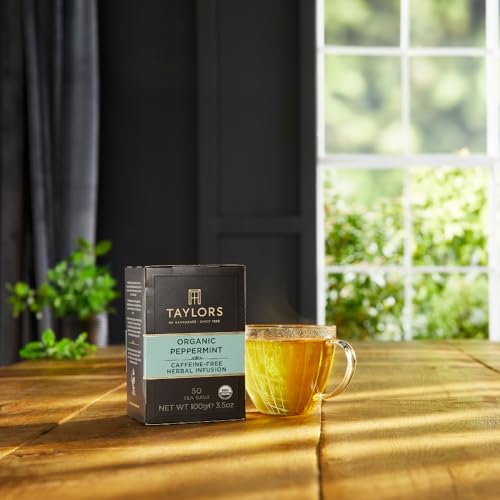 Taylors of Harrogate Organic Peppermint Tea, 50ct (Pack of 6)