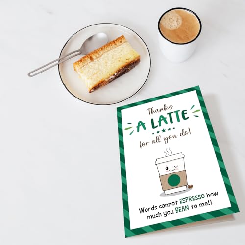 Funny Coffee Thank You Card for Boss - Pun Appreciation Card