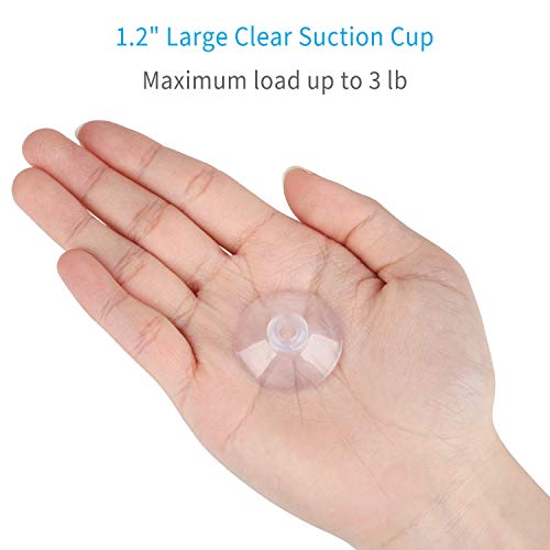 Pawfly 10 Pack 1.2-Inch Suction Cups for Home & Kitchen