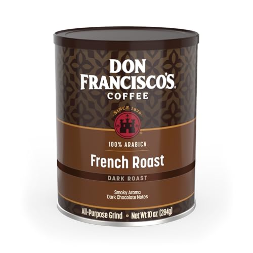 Don Francisco's French Roast Ground Coffee, Dark Roast, 10 oz Can