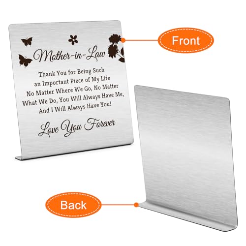 Thank You Gifts for Mother in Law - Decorative Plaque