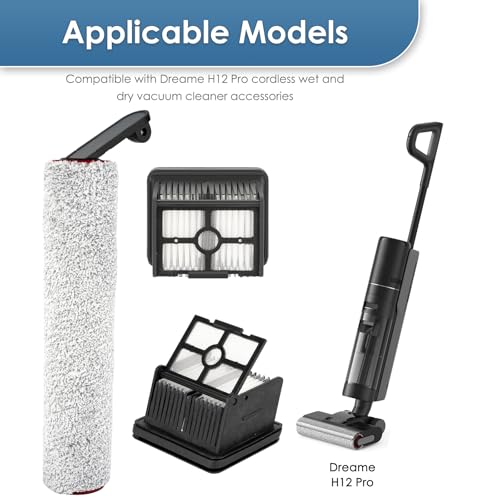 H12 Pro Accessories Kit - 3 Pack Brush Rollers & HEPA Filters
