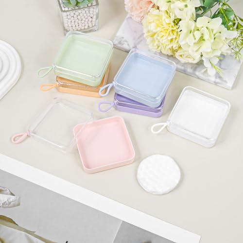Etenpo 6-Pack Cotton Pad Holder & Hair Accessories Storage Box