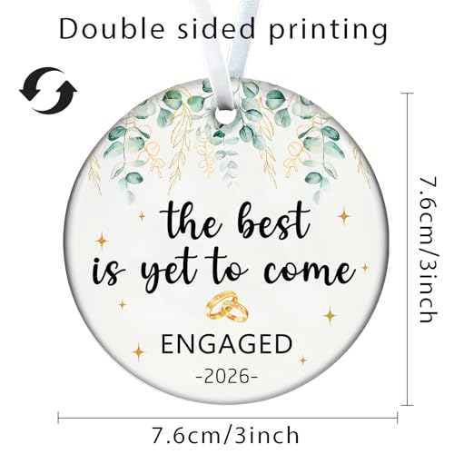 Engaged Ornament for Couples | First Christmas Gift 2026