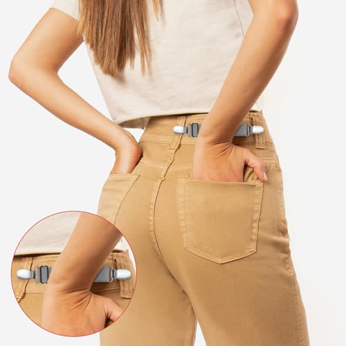 6 PCS Adjustable Waist Tightener Clips for Women - Elastic Cincher