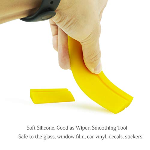 ECOmorning 2-Piece Mini Squeegee Set - Soft Silicone for Windows & Showers