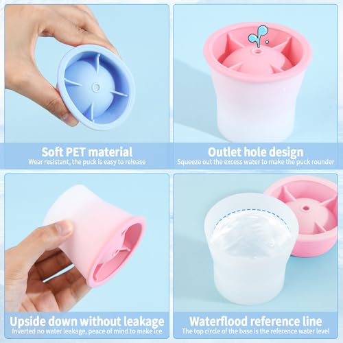 Silicone Sphere Ice Mold Set - 4 Easy Release Ice Cube Makers