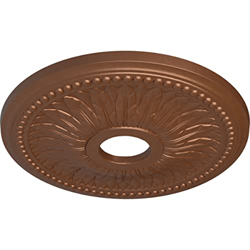 Ekena Millwork CM18BIPOSDecorative Ceiling Medallions Modeled After Original Historical Patterns & Designs, Polished Copper