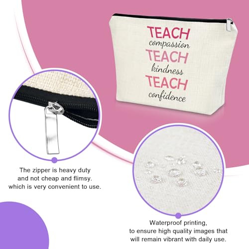 Sazuwu Teacher Makeup Bag - Appreciation Gift Travel Pouch