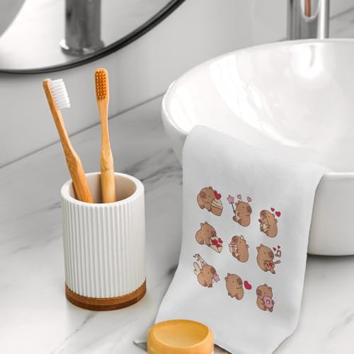 Capybara Kitchen Towel Microfiber Decorative Hand Towel 16x24