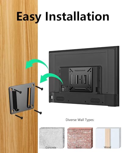 Alrhipvm Matte Black RV TV Wall Mount for 14-27 Inch LED LCD Screens