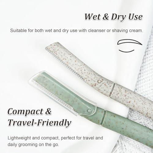 Dermaplaning Razor Set 6PCS - Facial Hair Remover & Eyebrow Shaver