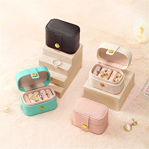 Compact Jewelry Organizer Box - Elegant PU Leather Travel Case