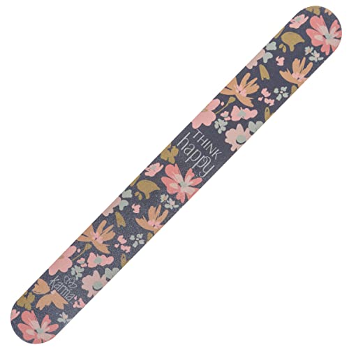 Karma Double-Sided Emery Board Nail Files Navy Floral 180/120 Grit