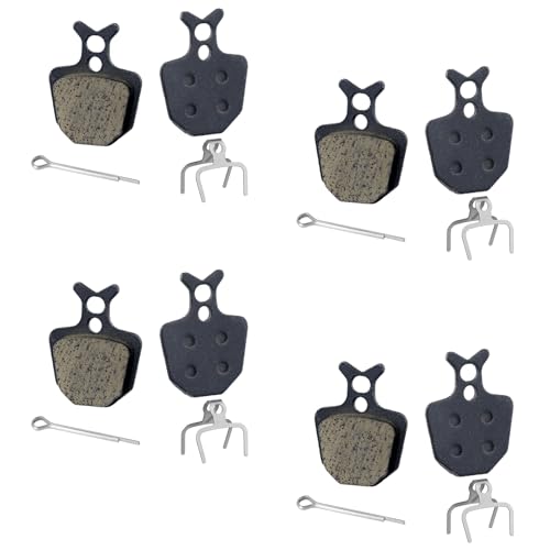 4 Pairs Bike Brake Pads, Excellent Performance Mountain Bike Disk Brake Pads Replacement Compatible with Giant DA6 DA7 DA8, for Formula The One ORO K18 K24
