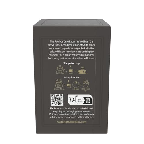 Taylors of Harrogate Rooibos Tea, Caffeine-Free Herbal Infusion, 40 Count