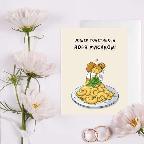 Punny Wedding Card for Bride & Groom - Funny Engagement Greeting